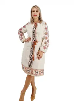 Rochie Traditionala cu broderie Iris 4