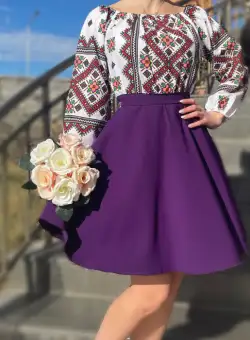 Rochie Traditionala stilizata cu Elena 13