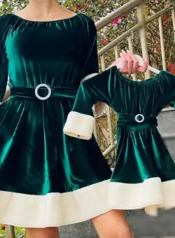 Rochita cu tematica de sarbatoare Craciun , Verde