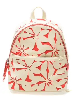 Rucsac DESIGUAL alb, SAKP12, din piele ecologica