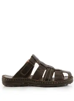 Saboti barbati din piele naturala, Leofex - 142 gri box