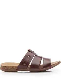 Saboti barbati din piele naturala, Leofex - Mostra 945 Maro Box