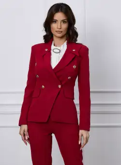 Sacou MBG bordo cu nasturi aurii