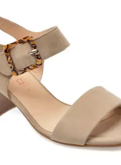 Sandale casual ARA bej, 20507, din piele intoarsa