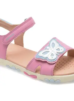 Sandale casual GEOX roz, J458ZA, din piele ecologica