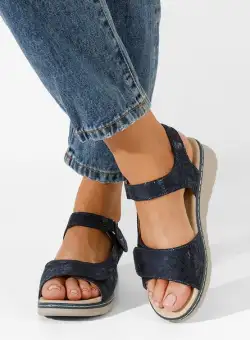 Sandale cu platforma Alsanda navy