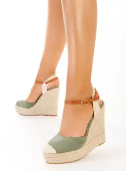 Sandale cu platforma Benisa V1 Verzi