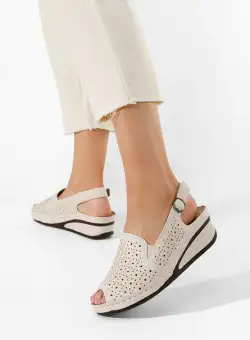 Sandale cu talpa ortopedica Beliza bej