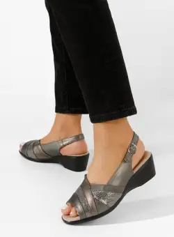 Sandale cu talpa ortopedica Nema gri