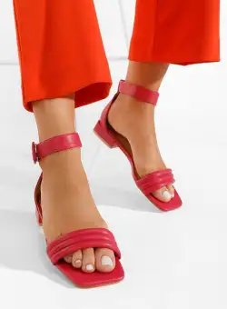 Sandale cu toc mic Eyresa fucsia