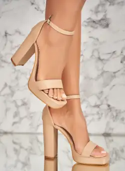 Sandale dama cu Toc Kaki din Piele Ecologica Darbie