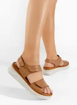 Sandale dama piele Jeremia camel