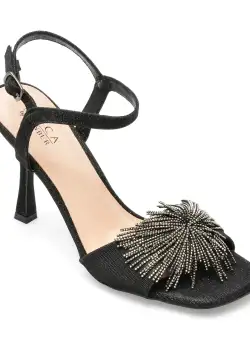 Sandale EPICA negre, 24413, din piele ecologica