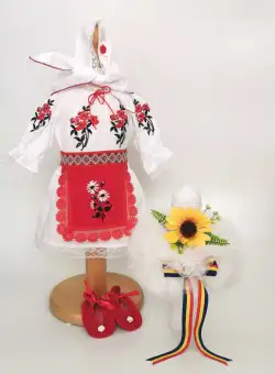 Set Botez Traditional , Costum Traditional Muna 5 - 2 piese costumas si lumanare