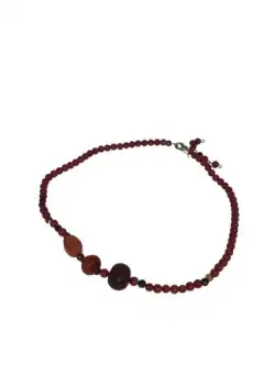 Set Colier margele si cercei grena