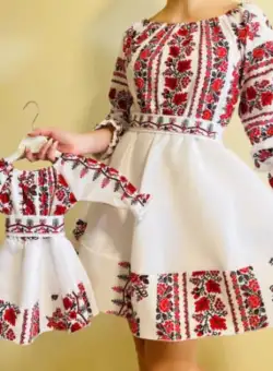 Set rochii stilizate traditional Mama si Fiica 74