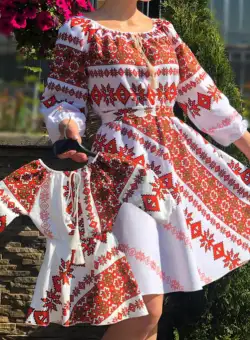 Set rochii stilizate traditional - Mama si Fiica - model 11A