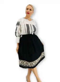 Set traditional format din ie si fusta XI