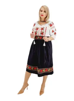 Set traditional format din ie si fusta XVIII