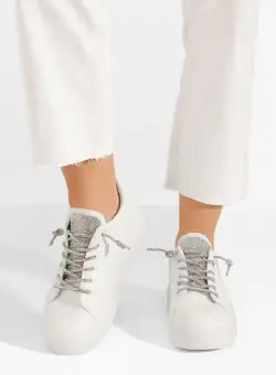 Sneakers cu platformă Adalline albi