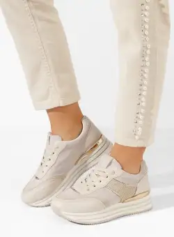 Sneakers cu platformă Marlia bej