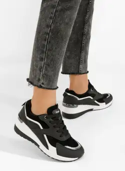 Sneakers cu platforma Marteina negri