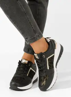 Sneakers cu platforma Velola negri