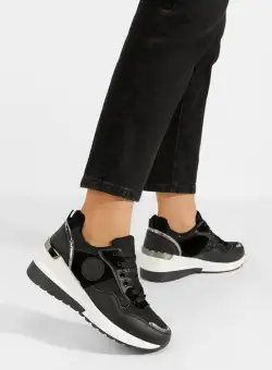 Sneakers cu platforma Virona negri