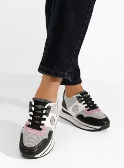 Sneakers cu platforma Zarida negri