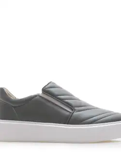 Sneakers damă din piele naturală, Leofex - 362 Verde Box