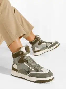 Sneakers dama imblaniti verzi Kaleria