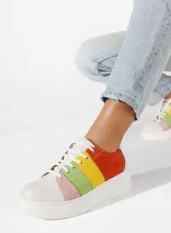 Sneakers dama piele Filia multicolori