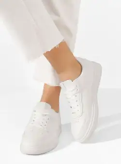 Sneakers dama Raina albi