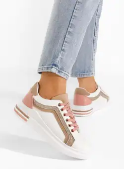 Sneakers dama Viktorya albi V3