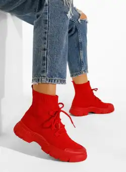 Sneakers tip soseta rosii Navia