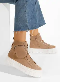 Tenisi cu talpa inalta kaki Garela