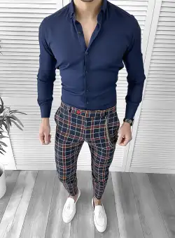 Tinuta barbati smart casual Pantaloni + Camasa 10078