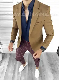 Tinuta barbati smart casual Pantaloni + Camasa + Sacou B8755