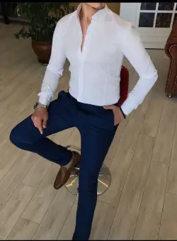 Tinuta barbati smart casual pantaloni + camasa12093