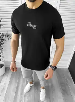 Tricou barbati negru 12449 D2-5.1