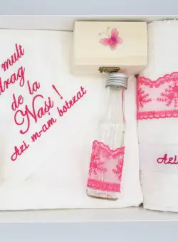 Trusou Botez brodat - Roz 4