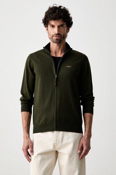 Aeronautica Militare  cardigan pentru bărbați din lână