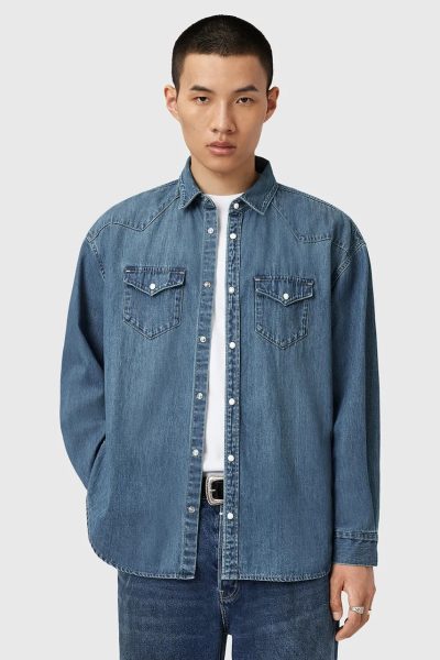 AllSaints  cămașă jeans FENTON