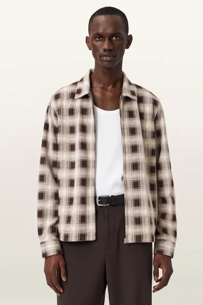 AllSaints  cămașă pentru bărbați KRATER LS SHIRT