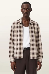 AllSaints  cămașă pentru bărbați KRATER LS SHIRT