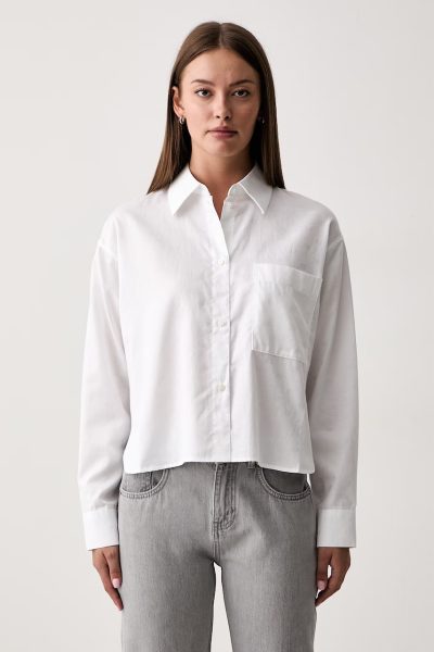 Armani Exchange  cămașă de damă din bumbac