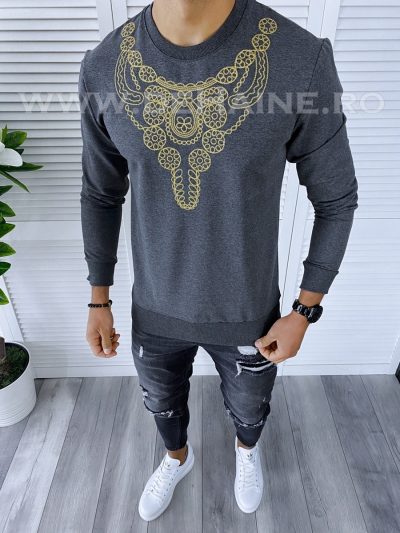 Bluza barbati gri slim fit 2557 P20-3.2