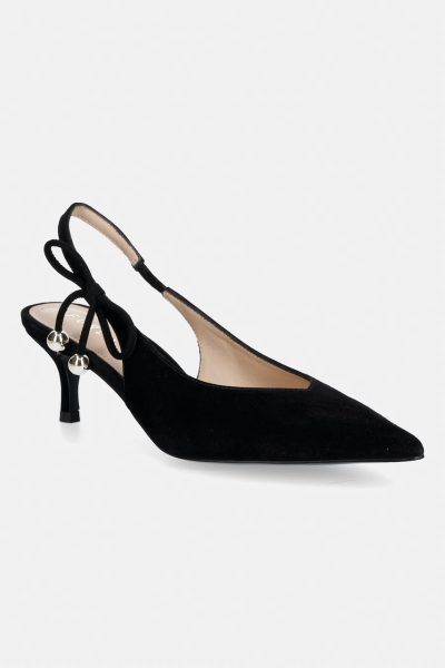 Furla  pantofi cu toc stiletto din piele întoarsă Poppy