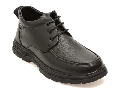 Ghete BITE THE BULLET negre, 69030, din piele naturala