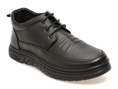 Ghete BITE THE BULLET negre, 86372, din piele naturala